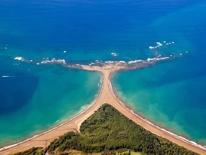The Marino Ballena National Park coastline in Costa Rica is a must-see stop for whale watching on private yacht vacations.