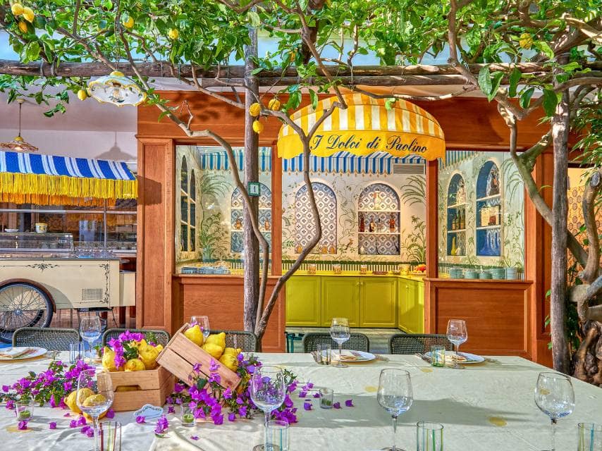 Da Paolino in Capri is one of the most famous restaurants in Europe set in a lemon grove.