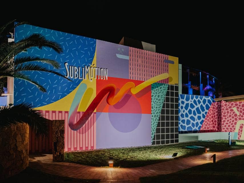 Sublimotion’s entrance marks your arrival at one of the best places in Ibiza during your luxury yacht escape.