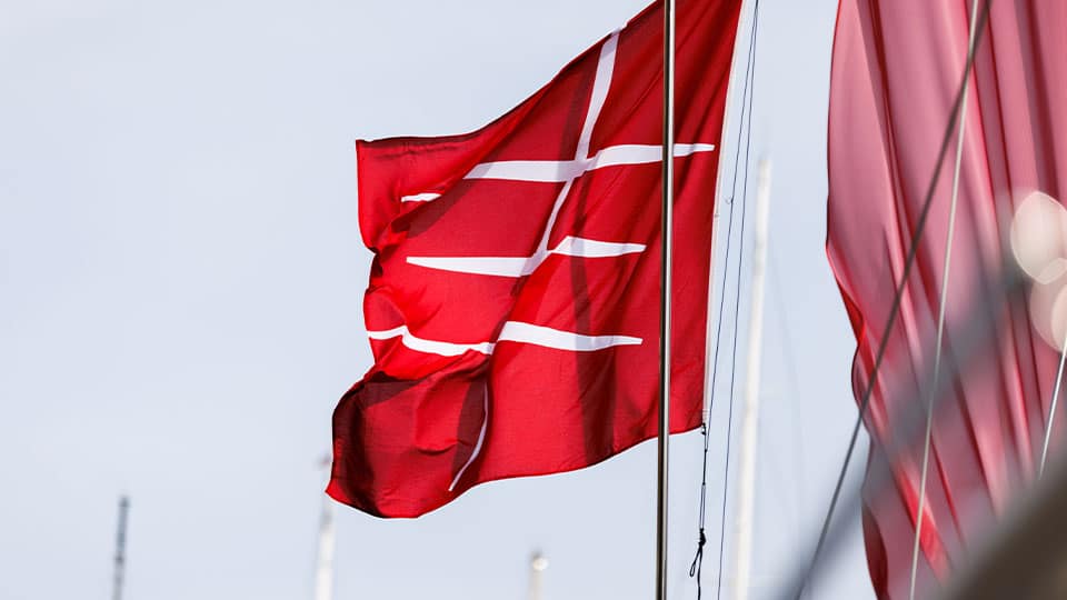 Edmiston flag at Fort Lauderdale International Boat Show