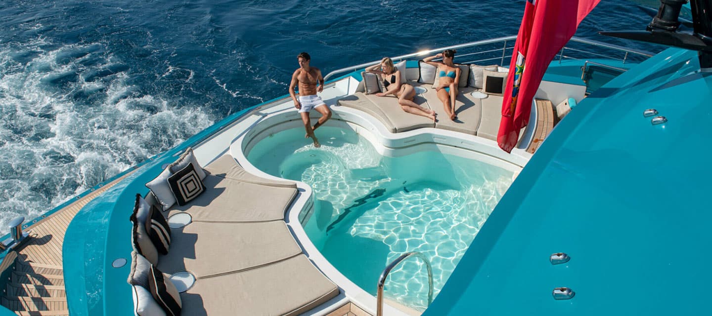 Yachts with Pools and Hot Tubs