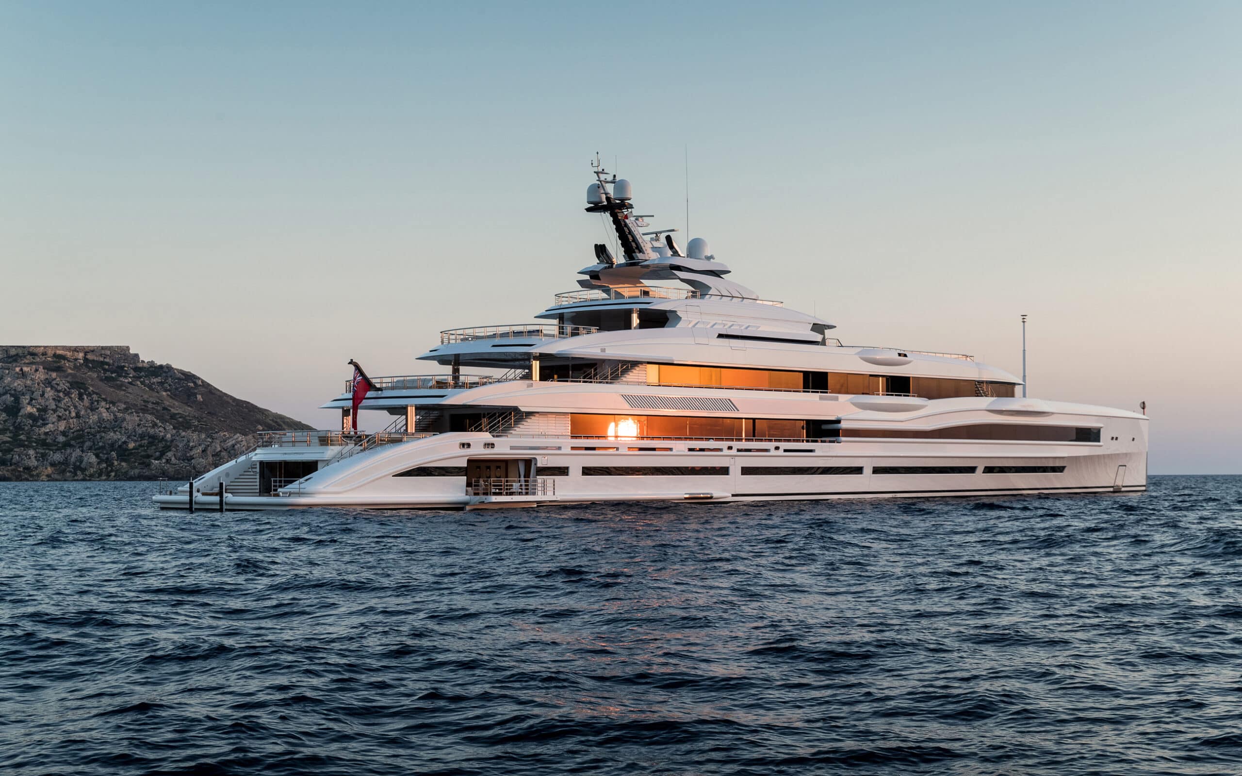 Pelorus yacht sunset shot
