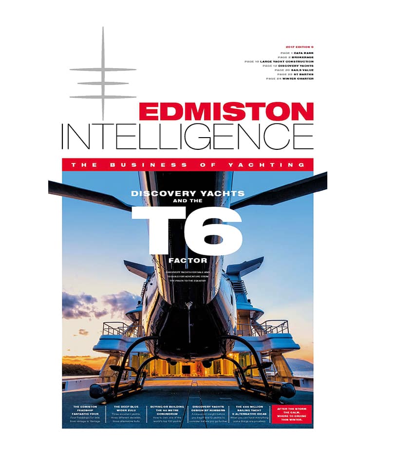 Cover of Edmiston Intelligence superyacht market magazine edition 9 summer 2017