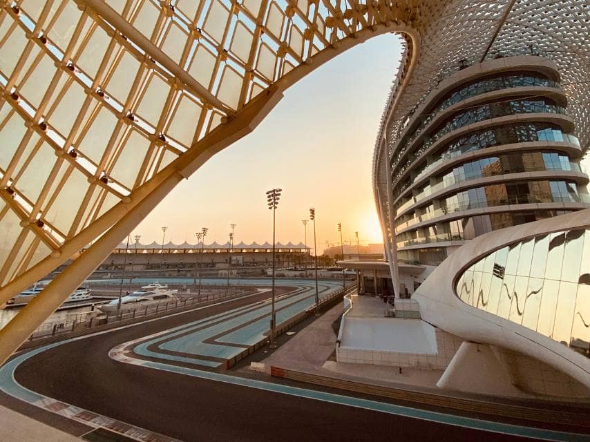 A yacht moored steps from the track, securing unmatched views with Abu Dhabi f1 Yacht tickets.