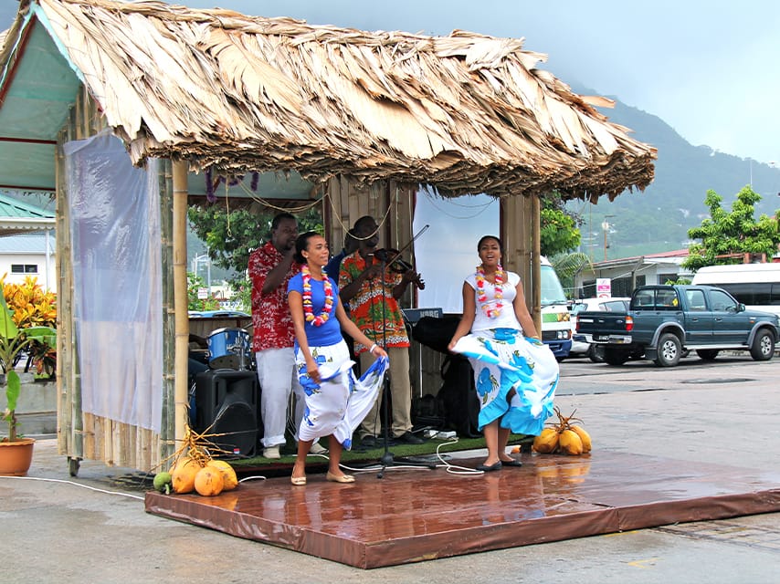 Experience Creole culture in the Seychelles with a visit to a craft village during your luxury yacht holidays.