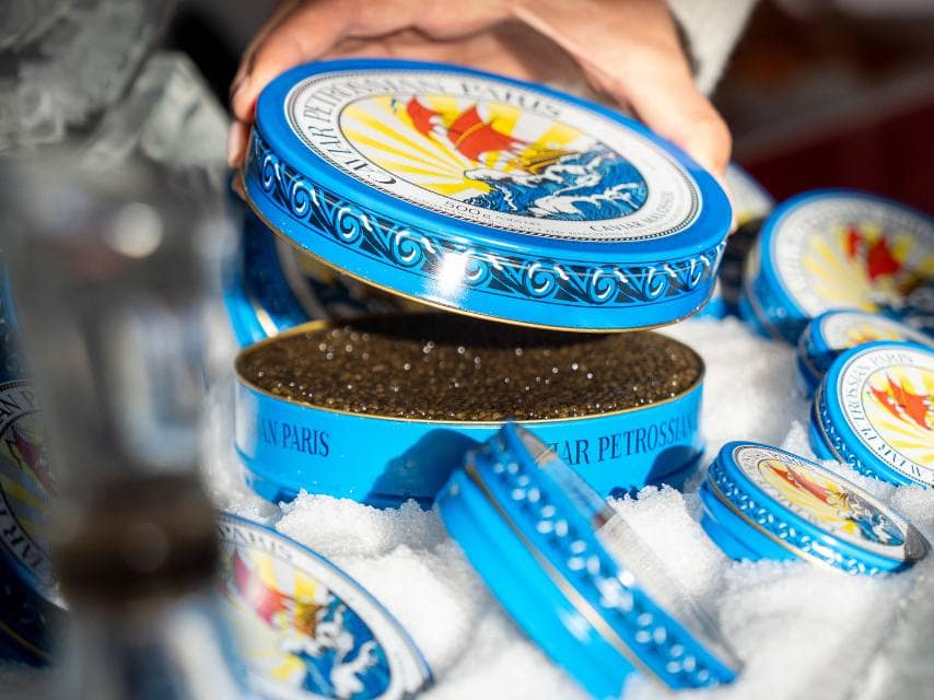 Caviar close up in Aspen