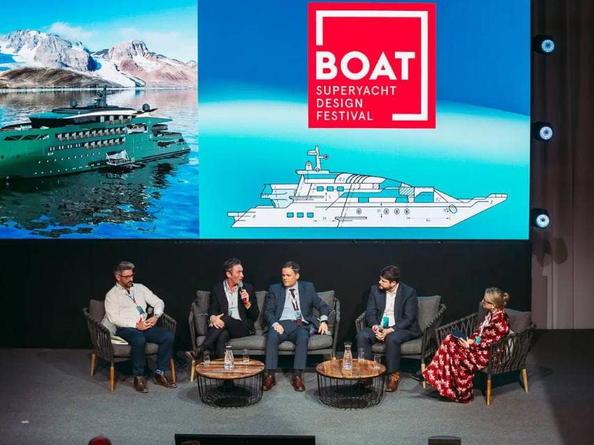 Industry leaders and top superyacht builders share insights on current trends in yacht design 2026 from the superyacht event stage.