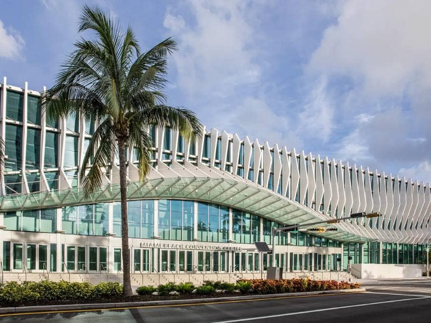 The International Miami Boat Show 2026 takes place at the Miami Beach Convention Center, a bustling hub of activity.
