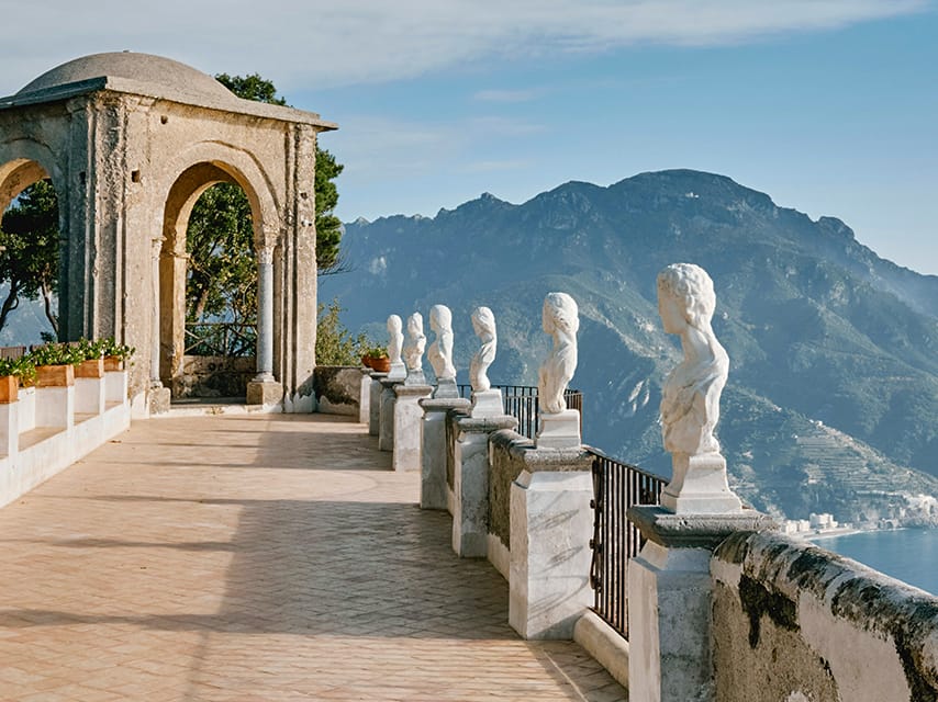 Terrazza dell'Infinito offers sweeping views, a jewel among the top UNESCO World Heritage Sites in Italy.