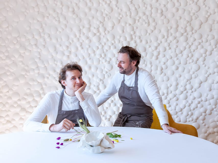 Donckele and Frédéric, a culinary duo, lead one of Europe’s top restaurants with creativity and precision.