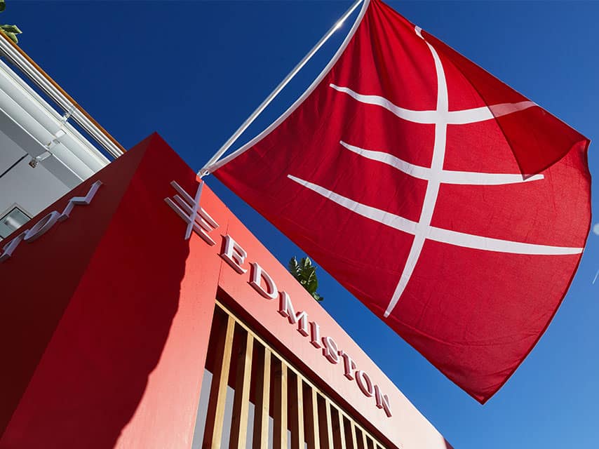 Edmiston flag at Monaco Yacht Show
