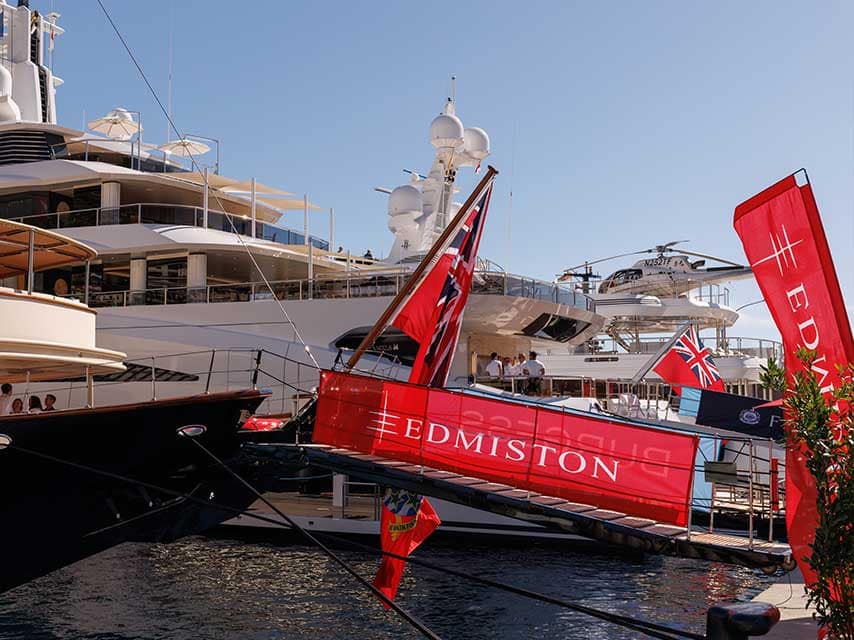 Edmiston branding at MYS pavillion