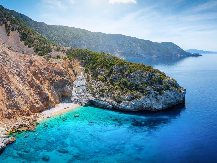 The pristine Alonnisos coastline offers seclusion and natural beauty — ideal for a remote charter to quiet Mediterranean destinations.