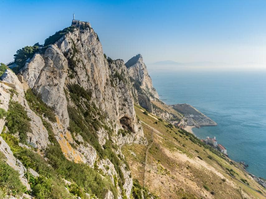 View of the Strait of Gibraltar, ideal for whale watching in the Mediterranean on a private yacht hire.