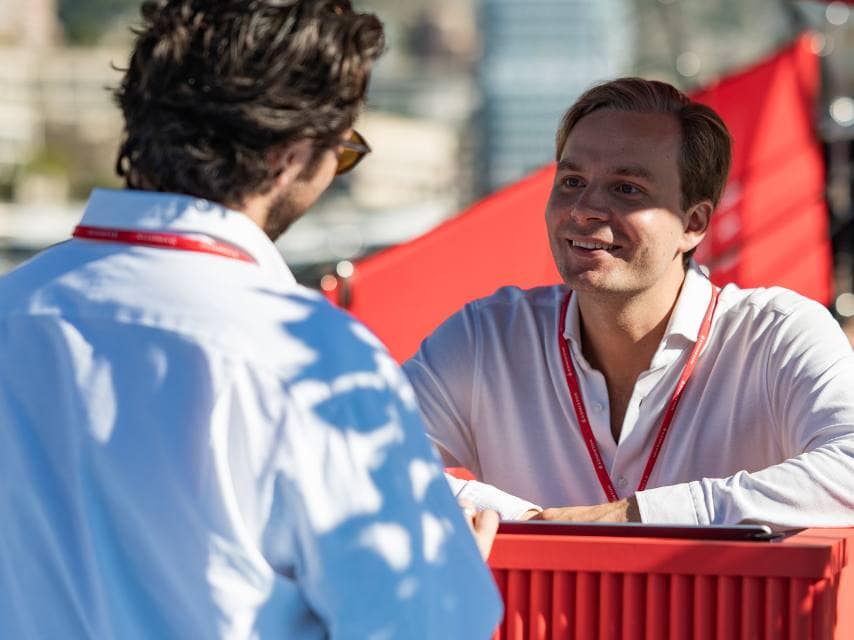 Monaco Yacht Show brokers networking with clients