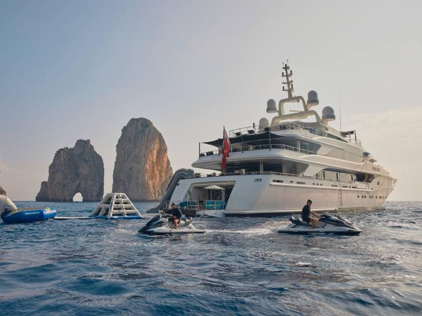 Silver Angel for charter, jet ski's and yacht toys in Capri