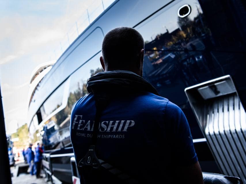 Feadship shipyard