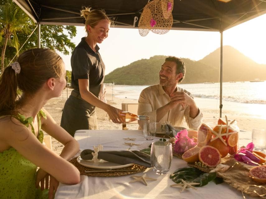 Anegada’s private dinner on th beach