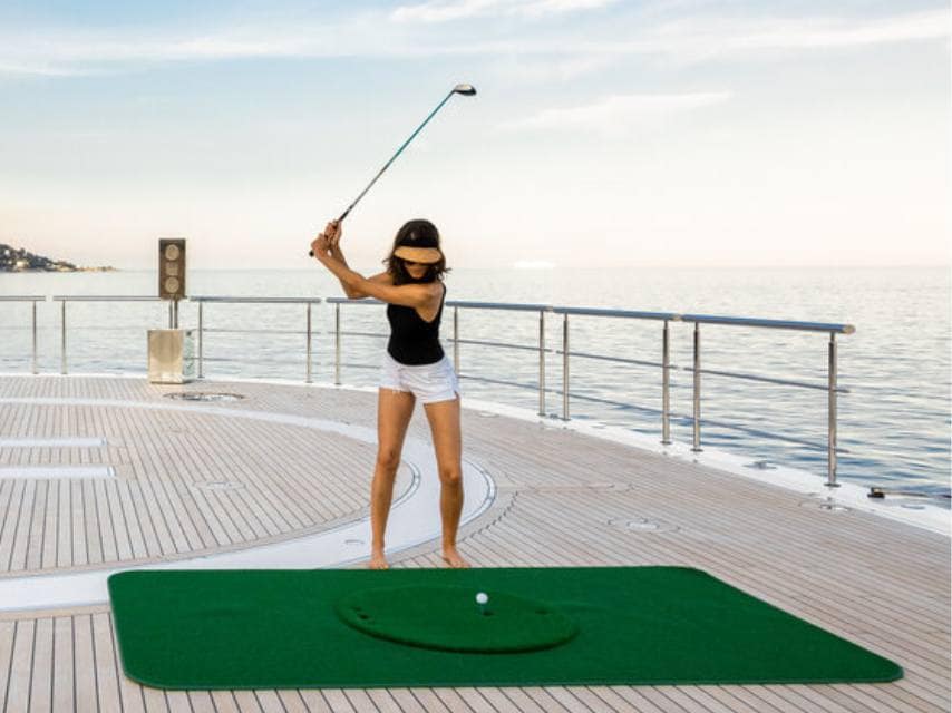 Golfing on a yacht charter in the Leeward Islands