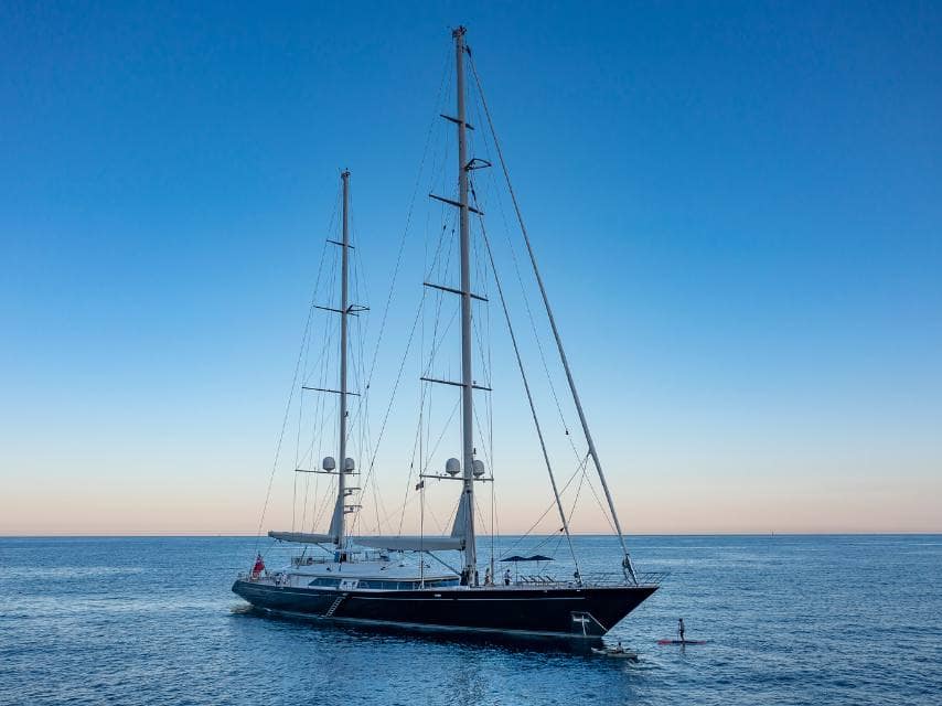 The Palm Beach Yacht Show 2026 features the magnificent Perini Navi sailing yacht ZENJI, available for sale with Edmiston.