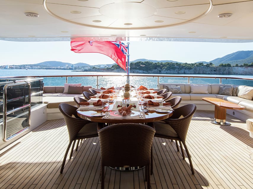 Motor Yacht Diane chartering in the Balearics.