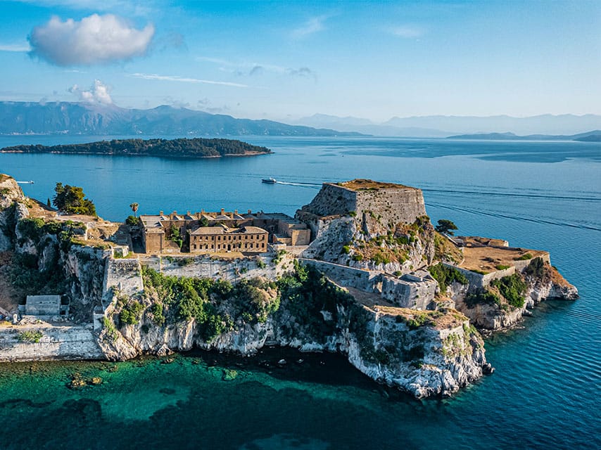 Old Venetian Fortress in Corfu, Greece