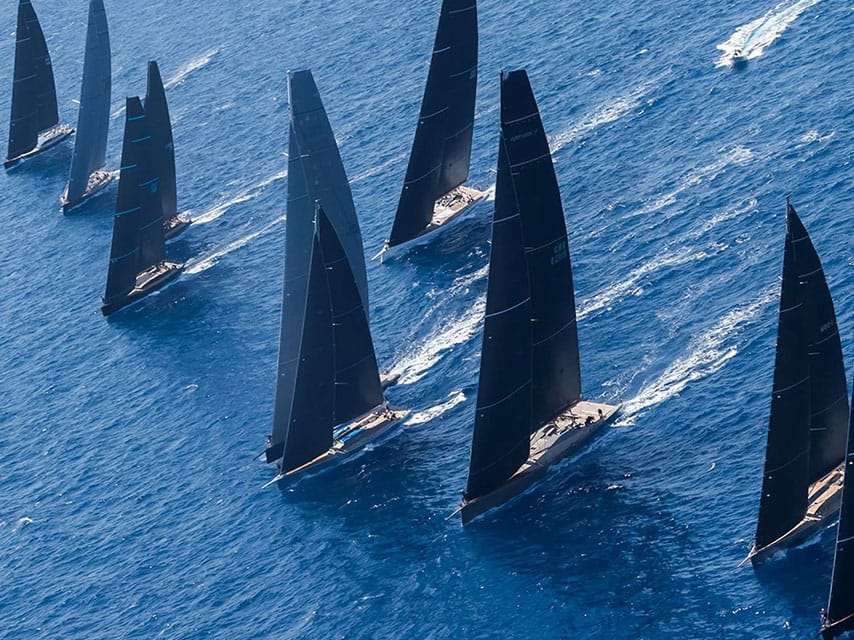 Superyacht charter Mediterranean itineraries featuring the Loro Piana Regatta are luxurious events for elite sailors.