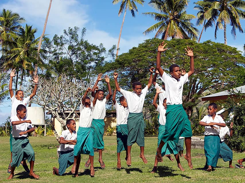 Soso Village, local children dancing