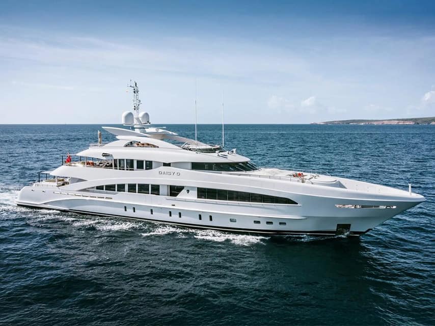 Daisy D on display at Palma Boat Show