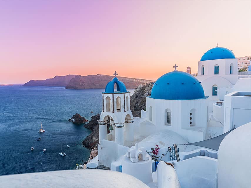 Santorini Greece, white building