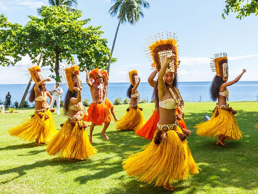 French Polynesia Dancers