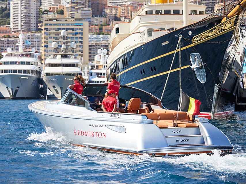 Edmiston tender in the port of Monaco during the Monaco Yacht Show