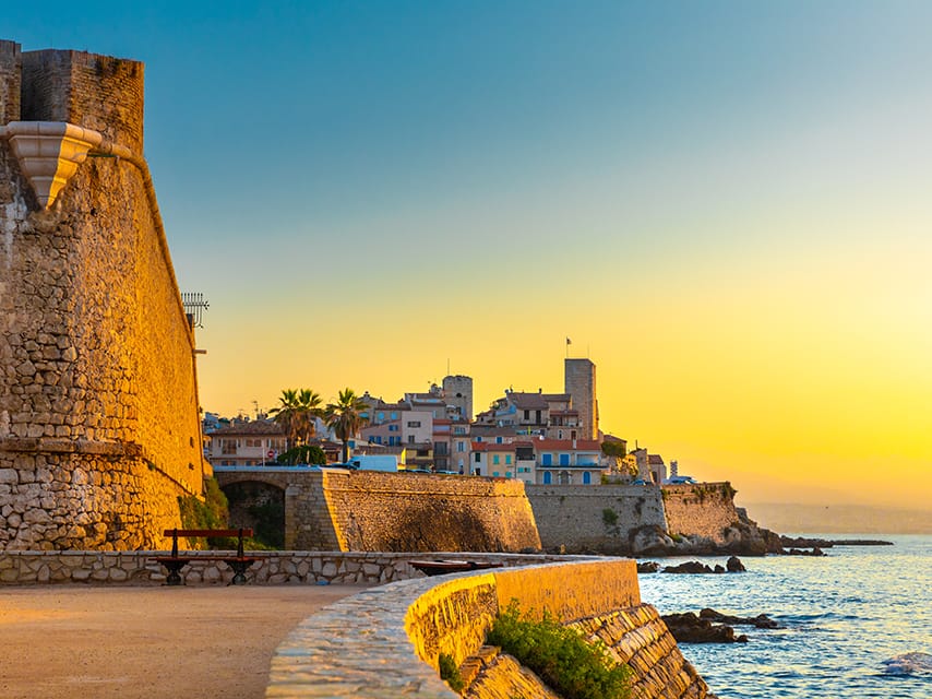 Sunset in Port Vauban, home of les Voiles d'Antibes 2024