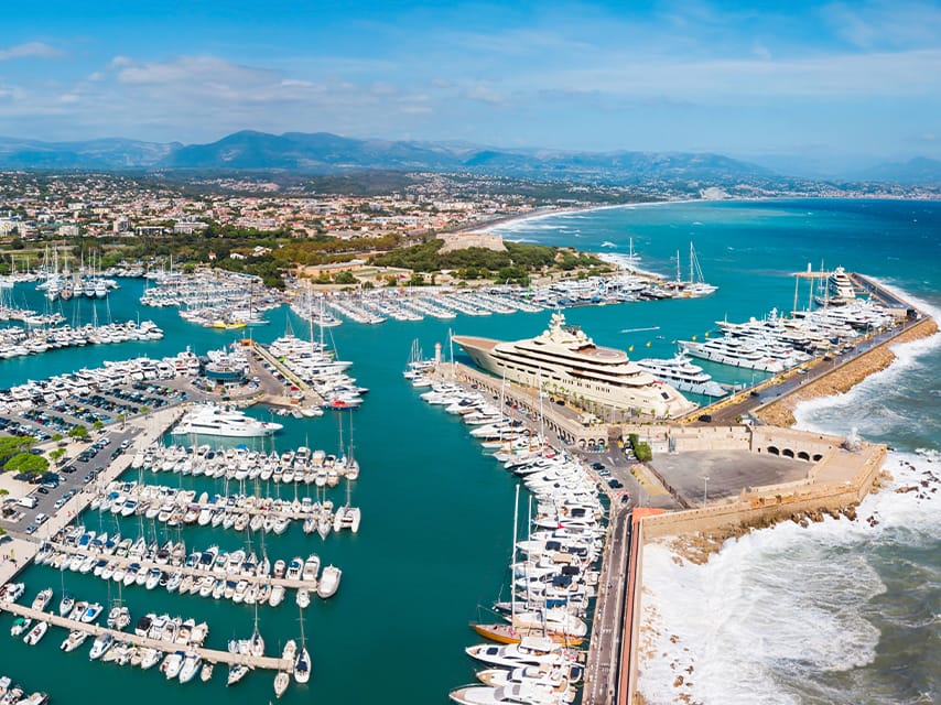 Port Vauban is Europe's largest marina, hosting les Voiles d'Antibes 2024