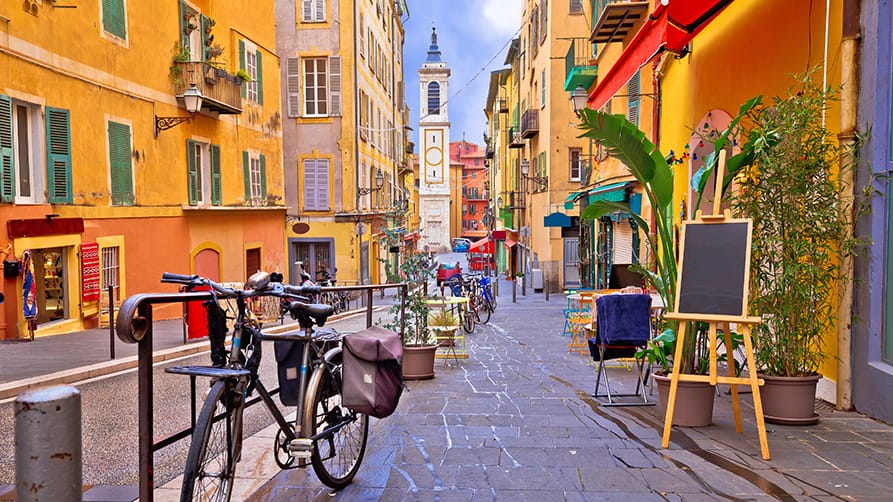 Experience the artistic streets of Nice, France a perfect stop on your exclusive French Riviera yacht charter.