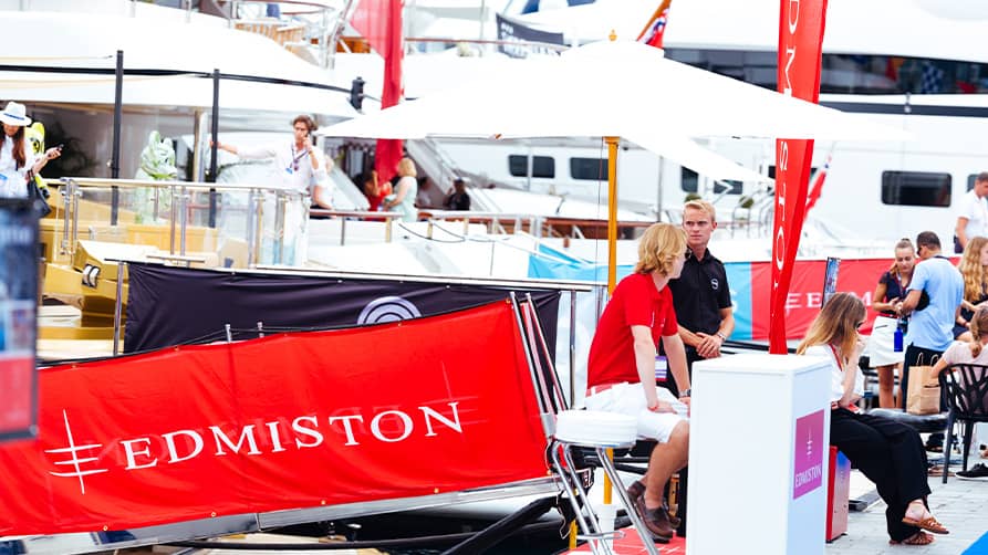 Edmiston staff providing a VIP experience at the Boat Show in Cannes, September 2024, including show tickets, event, and dinner reservations.