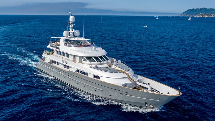 Luxury superyacht at the Fort Lauderdale Boat Show 2023