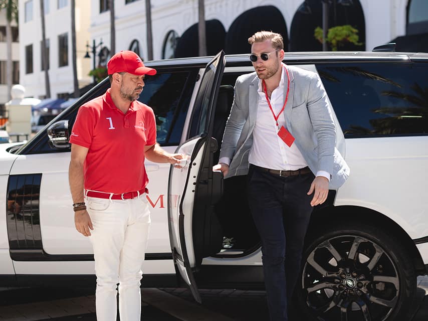 Edmiston chauffeured cars at the palm beach boat show 2024