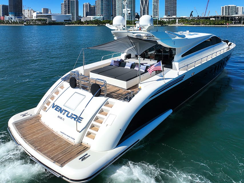 Venture yacht at the miami boat show 2024
