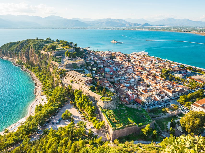 View of Nafplion where Mediterranean Yacht Show takes place